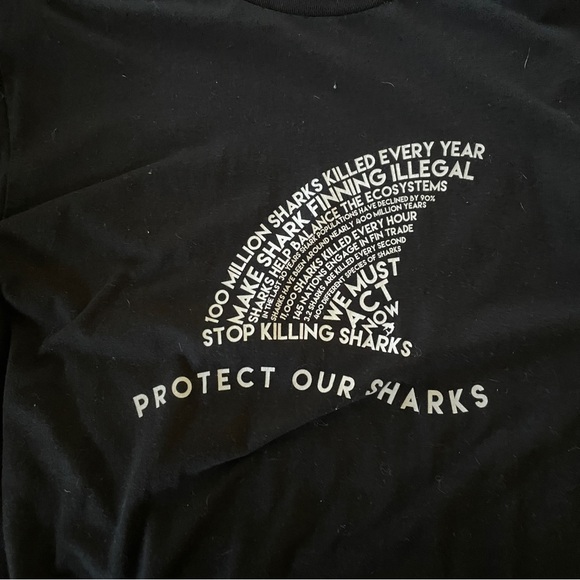 Protect Our Sharks Long Sleeve Graphic Tee - Picture 2 of 4